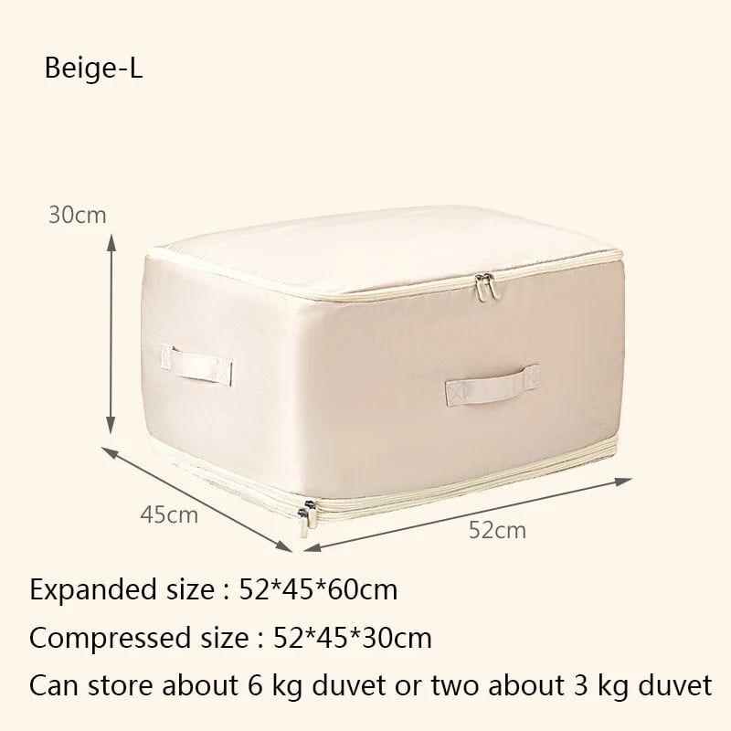 Large Capacity Compressive Duvet Storage Bag For Bedding Organization