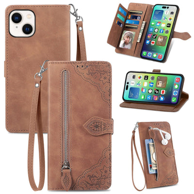 Skin Feel Flip Leather Wallet Phone Case For Protection