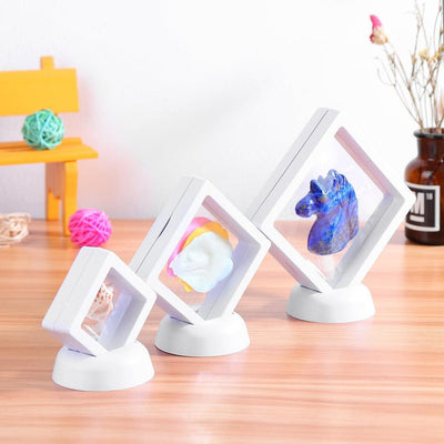Floating Frame Display Case For 3D Coins Rocks Jewelry Shells Fossils