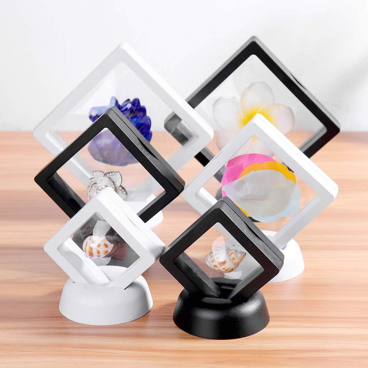 Floating Frame Display Case For 3D Coins Rocks Jewelry Shells Fossils