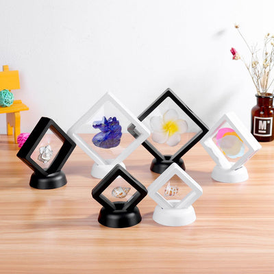 Floating Frame Display Case For 3D Coins Rocks Jewelry Shells Fossils