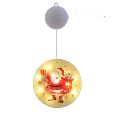 Christmas Tree LED Window Lights Battery Powered Fairy Glow Easy Hang