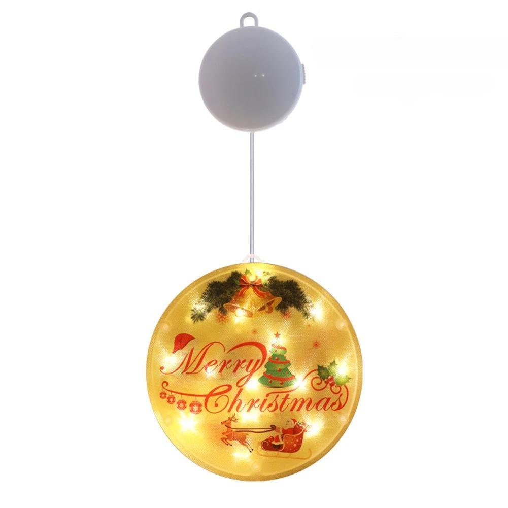 Christmas Tree LED Window Lights Battery Powered Fairy Glow Easy Hang