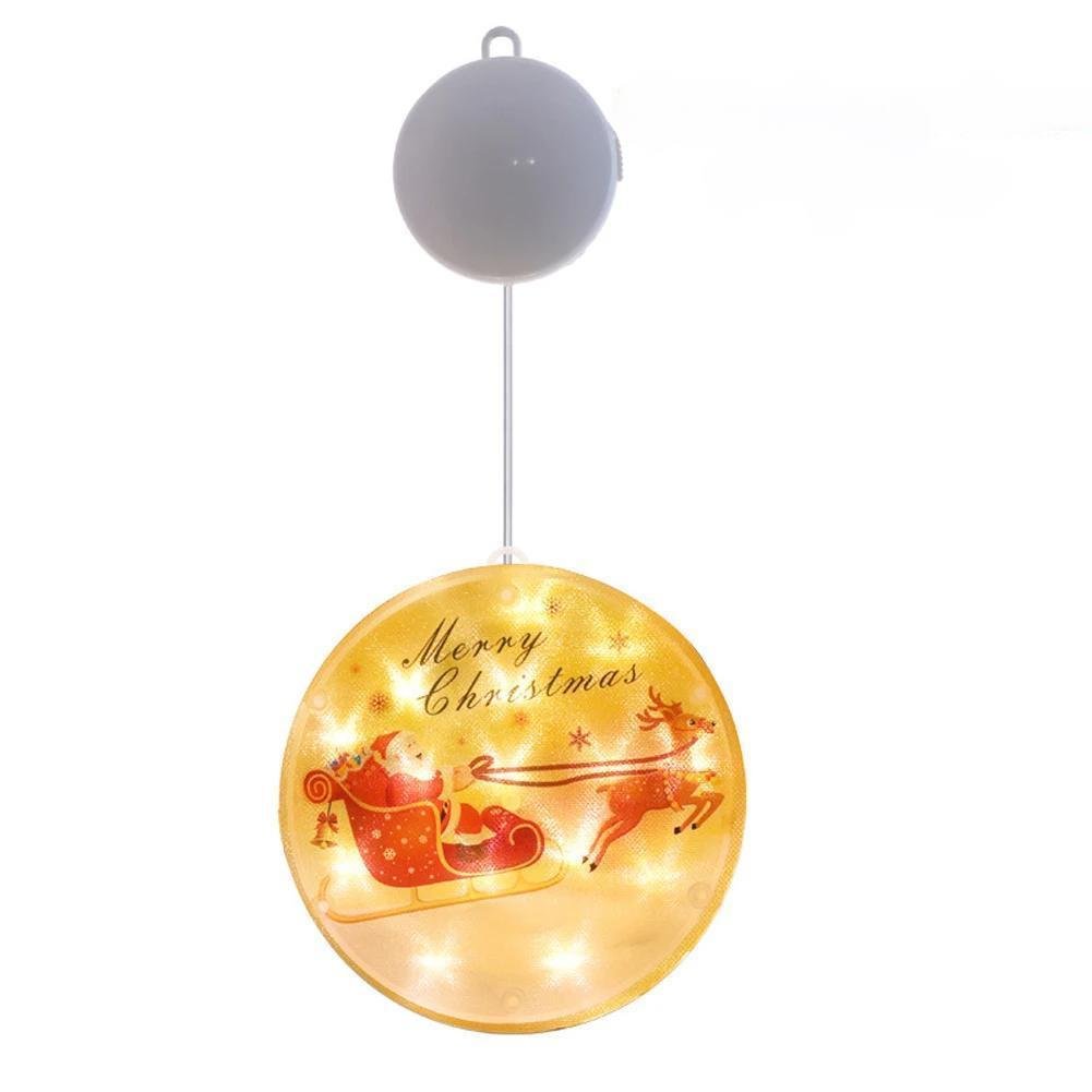Christmas Tree LED Window Lights Battery Powered Fairy Glow Easy Hang