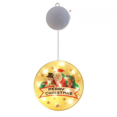 Christmas Tree LED Window Lights Battery Powered Fairy Glow Easy Hang