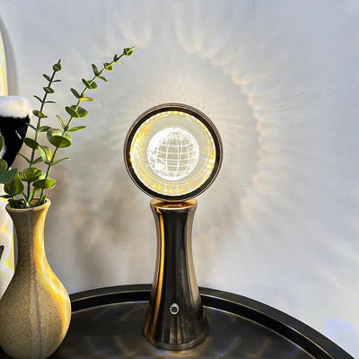Crystal Globe Night Light Rechargeable 3D Decorative Bedroom Lamp