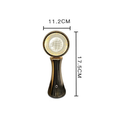 Crystal Globe Night Light Rechargeable 3D Decorative Bedroom Lamp