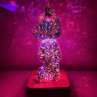 Fireworks Bear 3D LED Desk Lamp For Kids Room Nursery Office