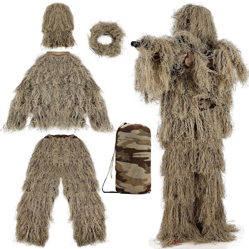 Hunting Ghillie Suit 3D Camouflage Sniper Outdoor Apparel