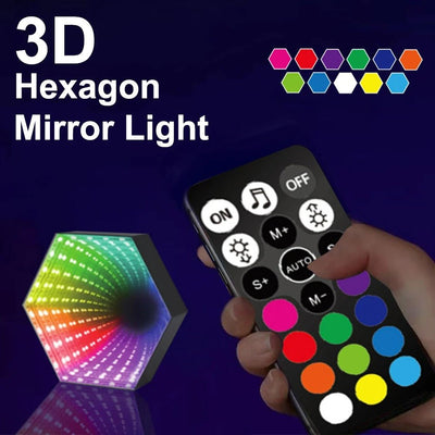 Infinity Mirror Tunnel Light With Hypnotic 3D RGB Illumination