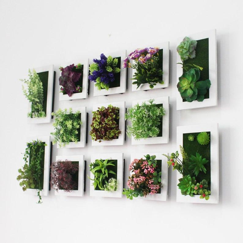 3D Plant Wall Art Artificial Maintenance Free Table And Wall Decor