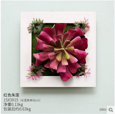 3D Plant Wall Art Artificial Maintenance Free Table And Wall Decor