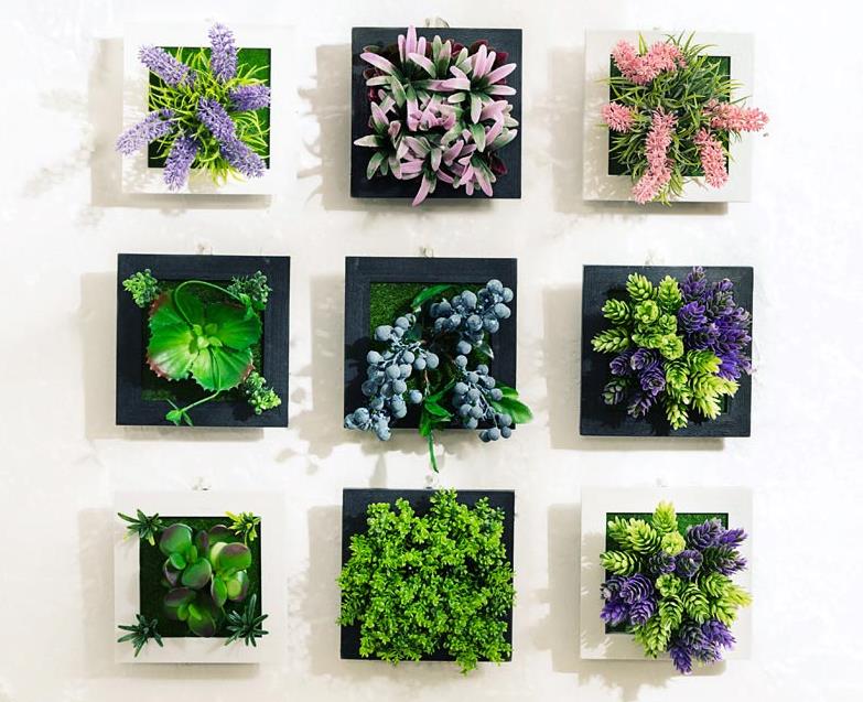 3D Plant Wall Art Artificial Maintenance Free Table And Wall Decor