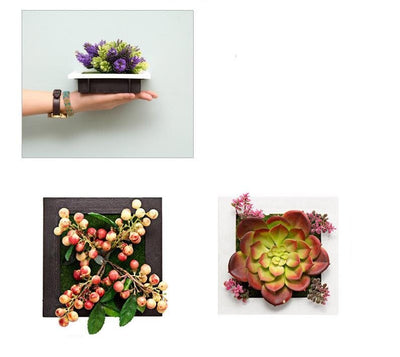 3D Plant Wall Art Artificial Maintenance Free Table And Wall Decor
