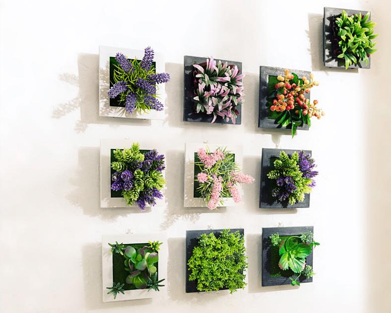 3D Plant Wall Art Artificial Maintenance Free Table And Wall Decor