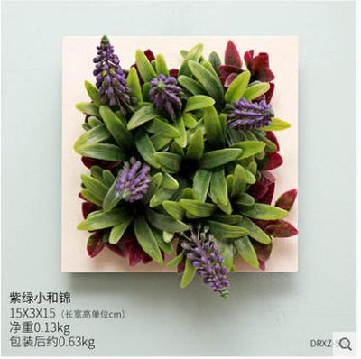 3D Plant Wall Art Artificial Maintenance Free Table And Wall Decor