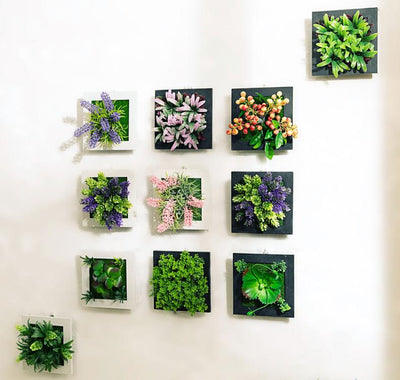 3D Plant Wall Art Artificial Maintenance Free Table And Wall Decor