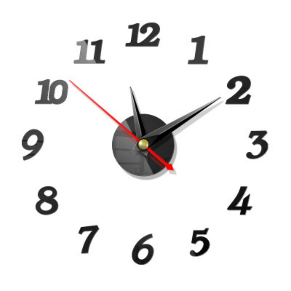 3D Wall Sticker Clock Modern Design For Stylish Home Decor