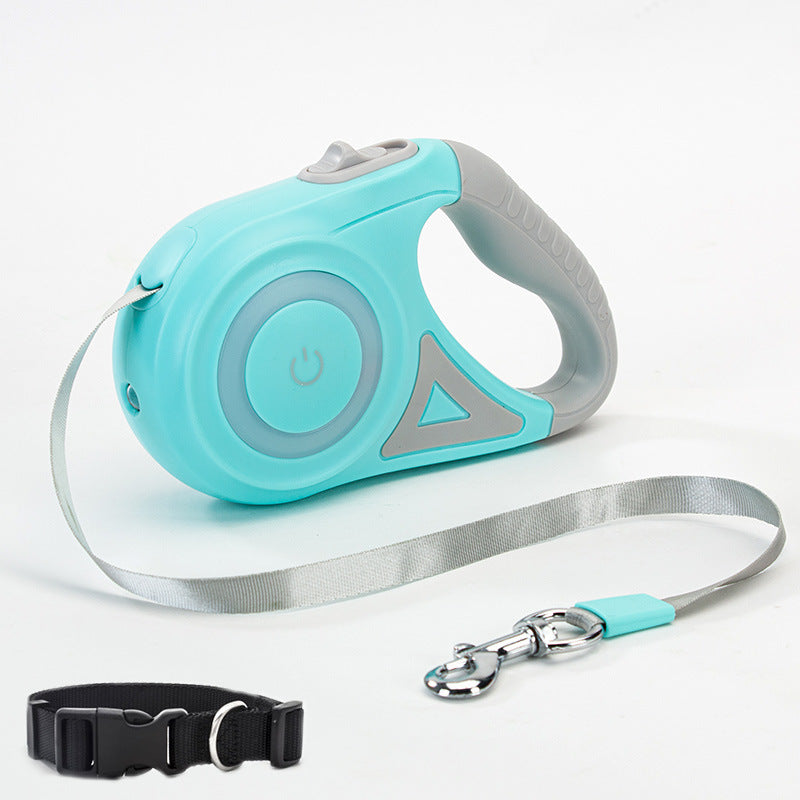 Retractable Dog Leash With Collar And Traction Rope For Small Medium Dogs