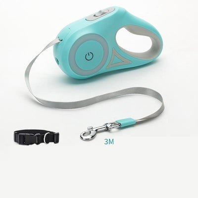 Retractable Dog Leash With Collar And Traction Rope For Small Medium Dogs