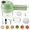 Electric Vegetable Cutter 4 In 1 Handheld Fruit And Veggie Chopper