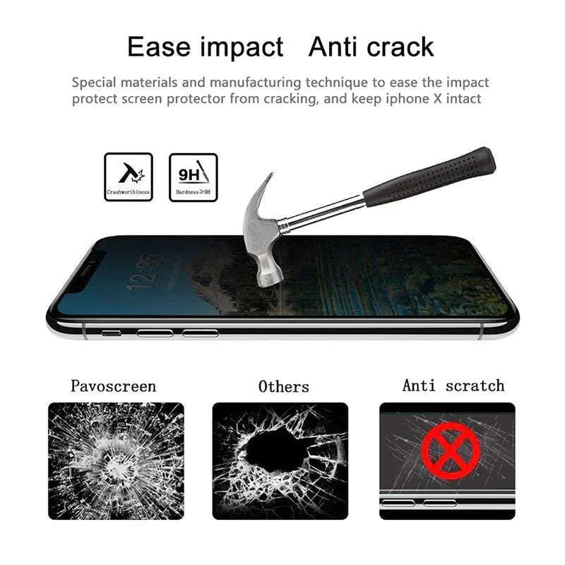 Privacy Screen Protector Tempered Film Dust Free Anti-Peeping Barrier