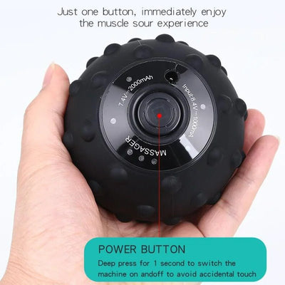 4-Speed Vibrating Massage Ball For Muscle Relief And Fitness Therapy