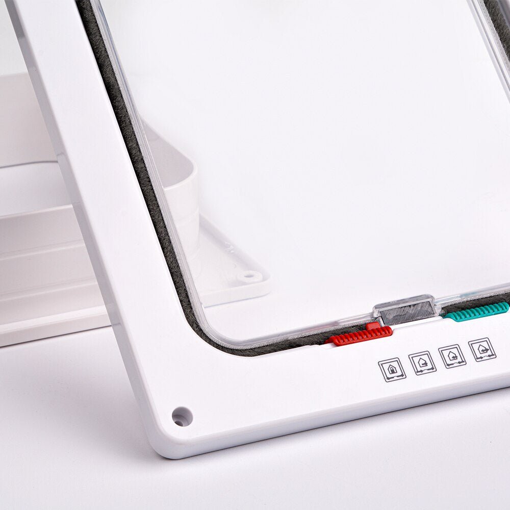 Security Lock Cat Flap Door 4 Way For Interior Exterior Use