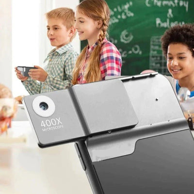 Phone Microscope 400X Lens With Built-in Light And Protective Case