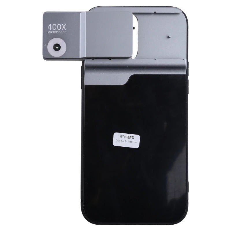 Phone Microscope 400X Lens With Built-in Light And Protective Case