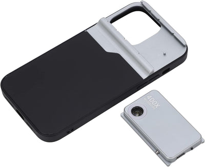 Phone Microscope 400X Lens With Built-in Light And Protective Case