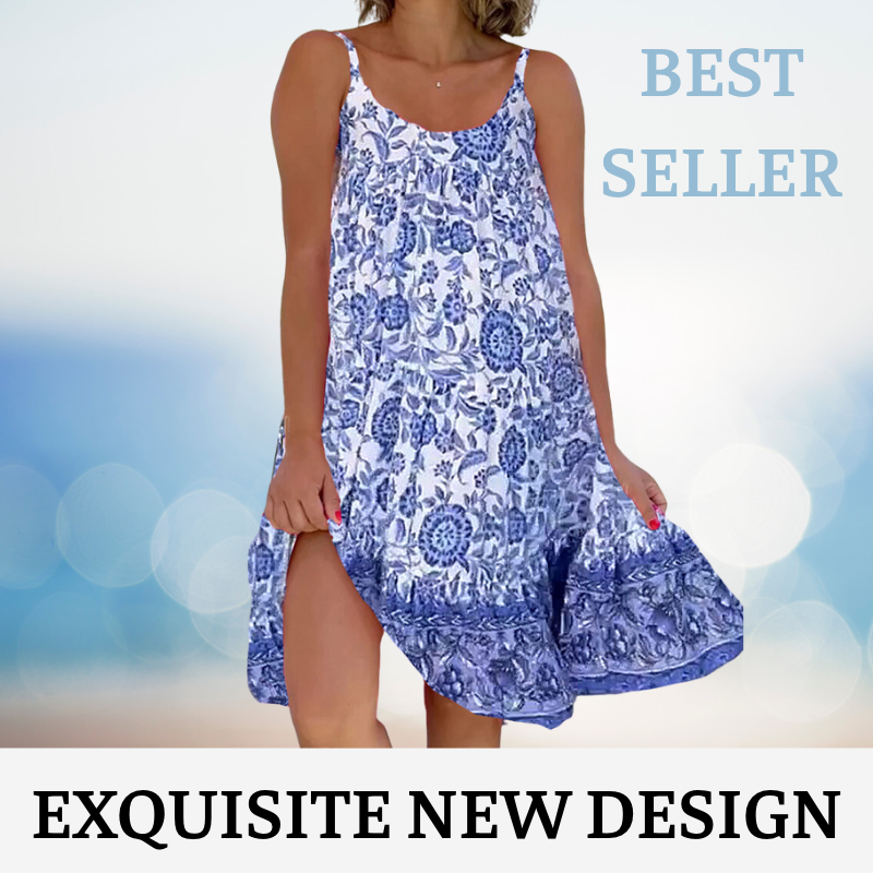 Floral Camisole Dress Lightweight Summer Floral Print Sleeveless Dress