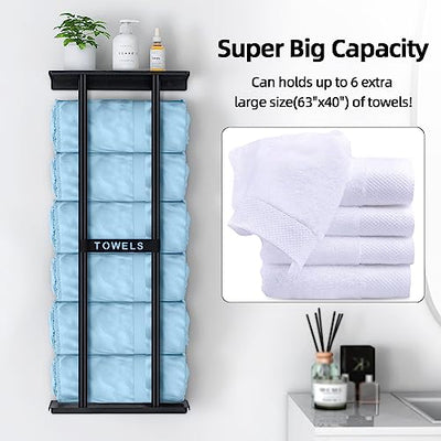 Bathroom Towel Rack Wall Mounted 30 Inch Durable Storage Rack