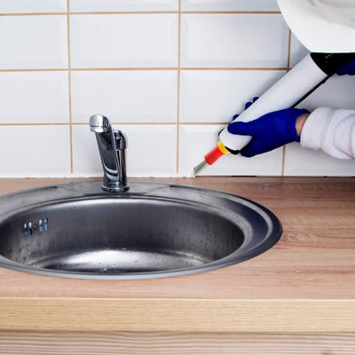 Universal Integrated Caulking Nozzle Tool Kit With Rubber Components