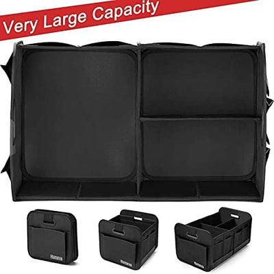 Homeve Car Trunk Organizer With Reinforced Handles Foldable Waterproof Storage