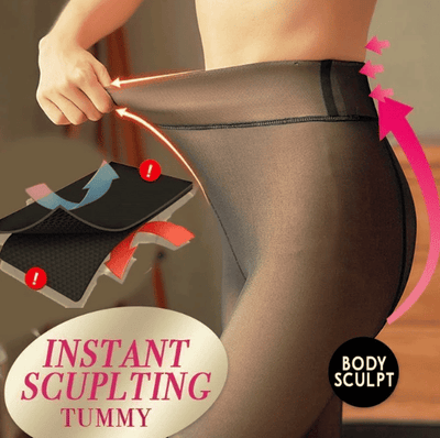 Flawless Legs Translucent Warm Fleece Pantyhose For Comfort