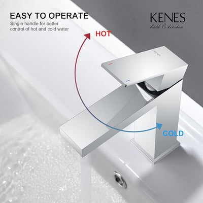 Single Handle Bathroom Faucet Modern Sink Mixer Tap For Lavatory