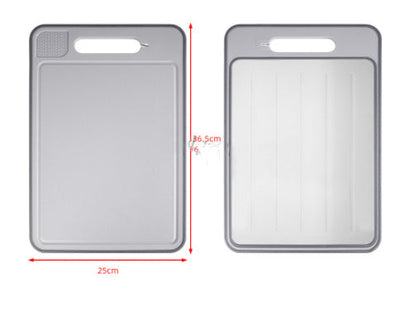 Double-side Cutting Board With Defrosting And Sharpener Function