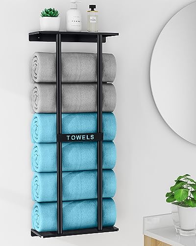 Bathroom Towel Rack Wall Mounted 30 Inch Durable Storage Rack