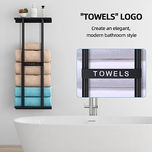 Bathroom Towel Rack Wall Mounted 30 Inch Durable Storage Rack