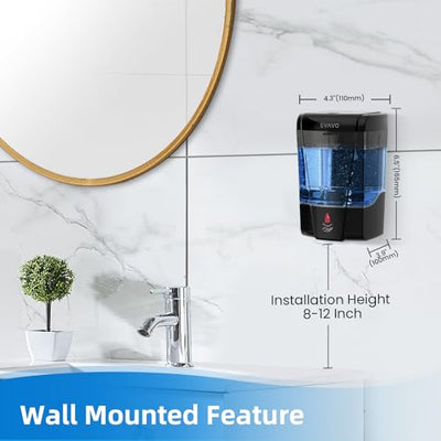 Automatic Soap Dispenser Wall Mount Hand Sanitizer 600ml Capacity