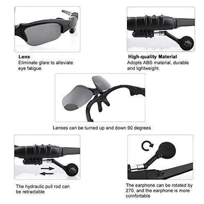 Wireless Polarized Bluetooth Sunglasses For Sports And Outdoor Use
