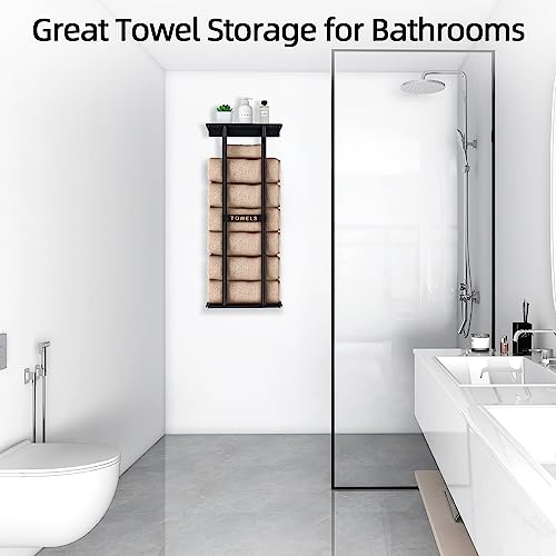 Bathroom Towel Rack Wall Mounted 30 Inch Durable Storage Rack