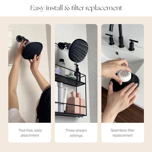 Shower Head Filter For Hard Water With Pressure Boosting Function