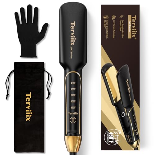 Flat Iron Hair Straightener ARC Smooth Non-Snagging Design