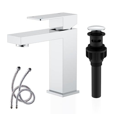 Single Handle Bathroom Faucet Modern Sink Mixer Tap For Lavatory
