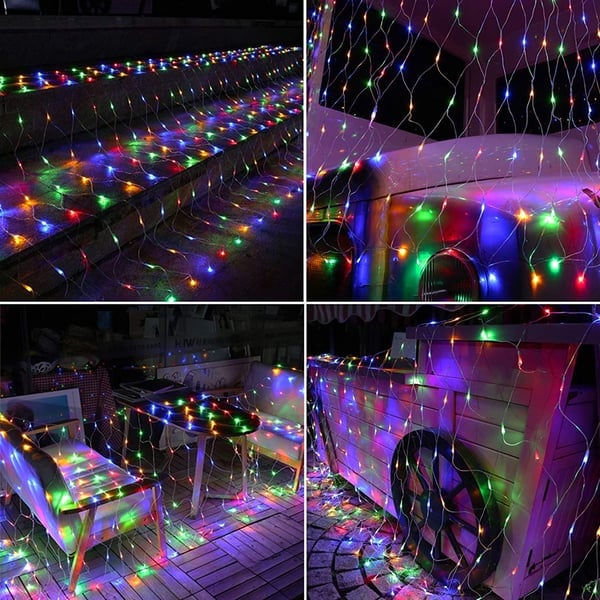 Net Mesh Waterproof LED String Lights For Outdoor Decoration