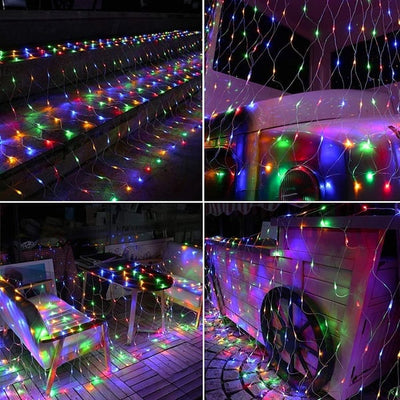 Net Mesh Waterproof LED String Lights For Outdoor Decoration