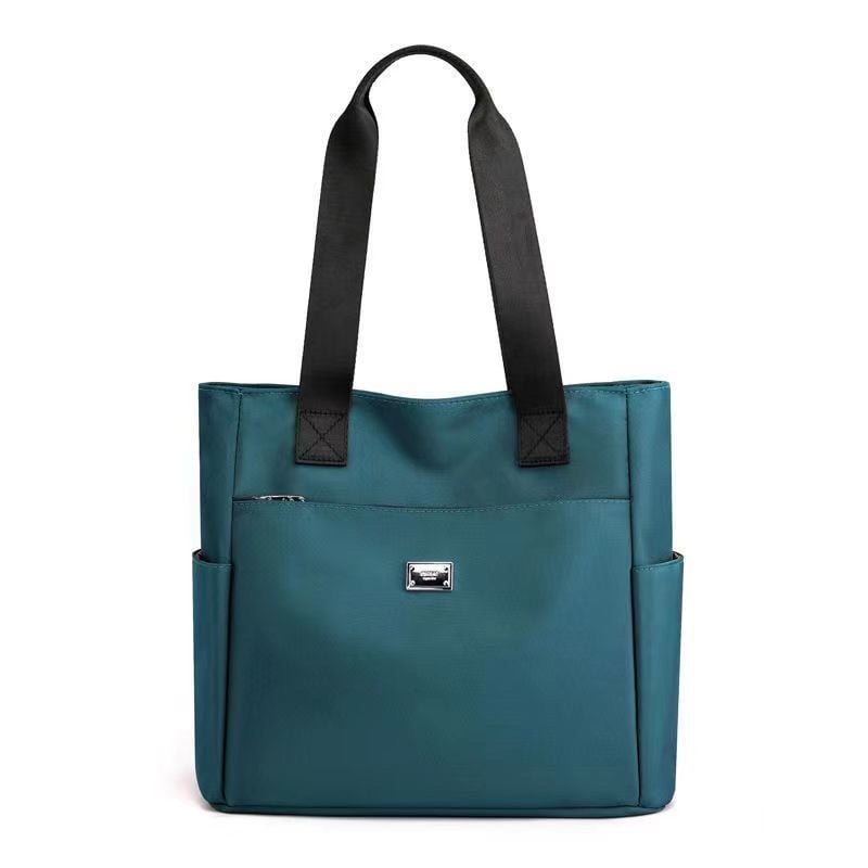 Waterproof Nylon Shoulder Bag Large Capacity Multi Pocket Design