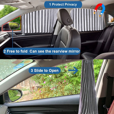 Universal Fit Magnetic Car Window Sunshade Side Privacy Shield